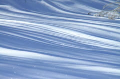 雪のｼﾞｭｳﾀﾝに光る