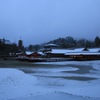 世界遺産 厳島神社 雪景色