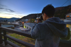 夕日を狙う