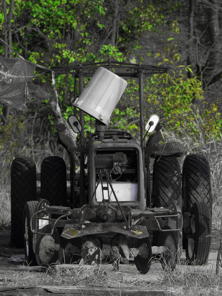 サビれたトラクター