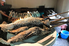 鱒の塩焼き