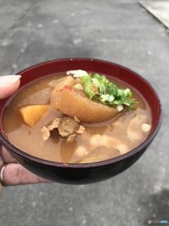 豚汁は暖まる♪