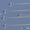 2017KOMAKI航空祭　ブルー旋回
