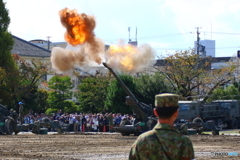 FH70　守山駐屯地６１周年記念行事