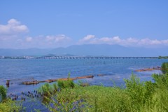 夏の琵琶湖大橋♪