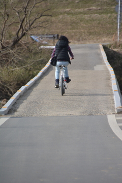 自転車に乗って♪