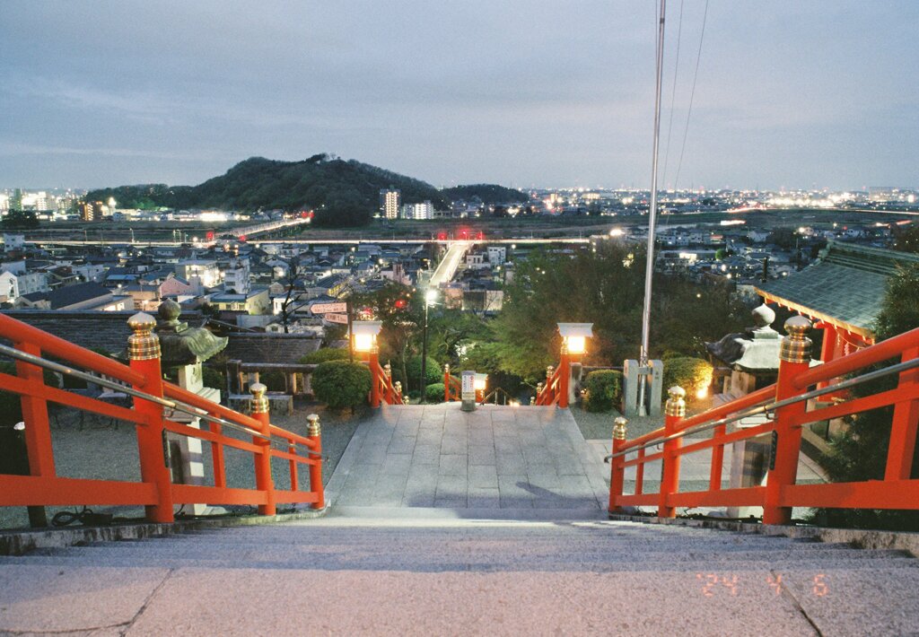 足利織姫神社 夜景