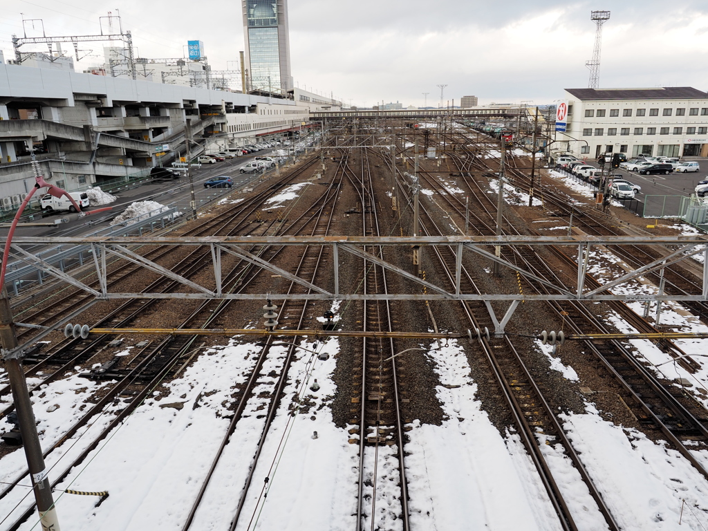 郡山駅西側の線路