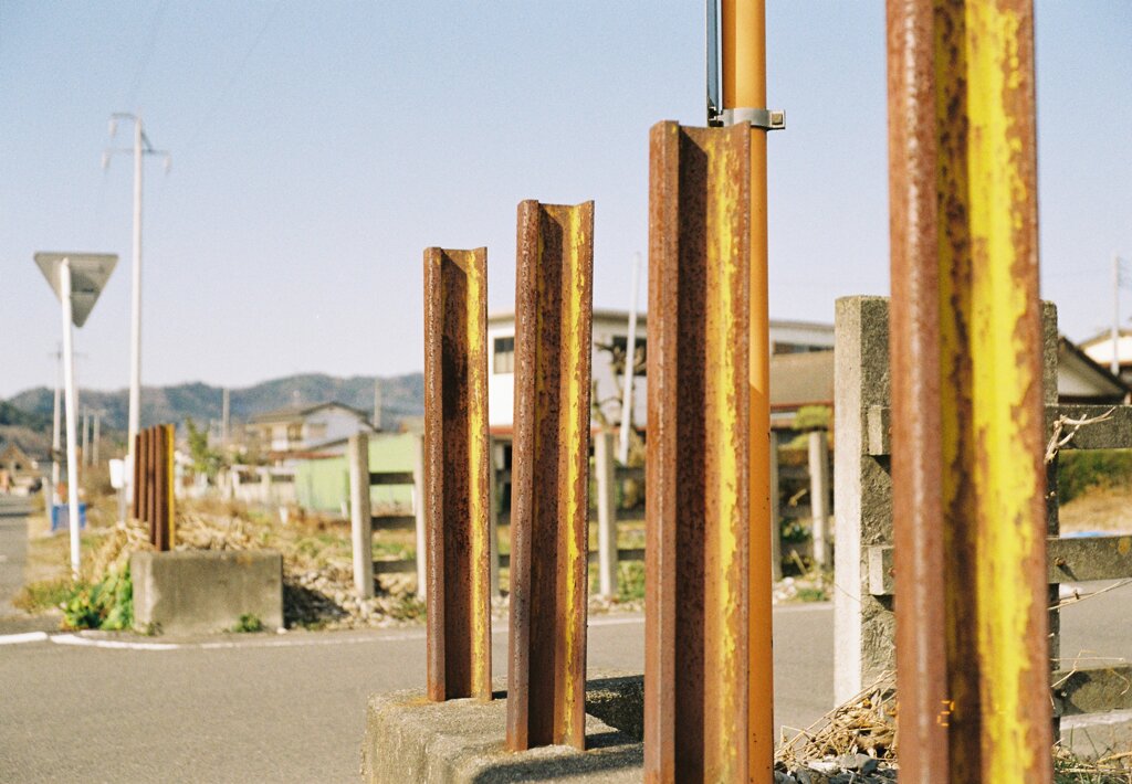 旧東武会沢線踏切跡