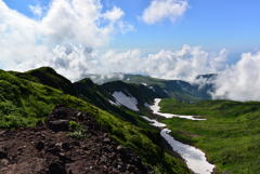 外輪山と千蛇谷