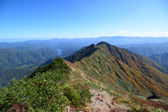 荒沢岳山頂から