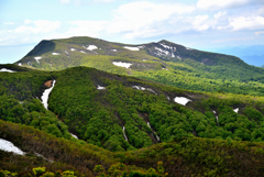 三峰山より望む舟形山