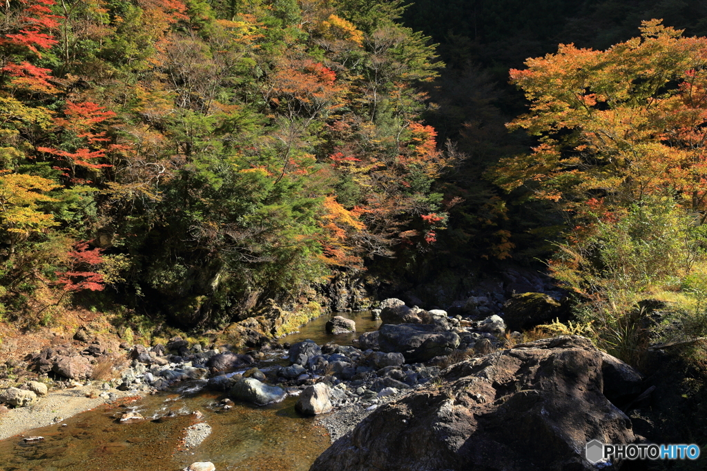 高の瀬峡に行く途中