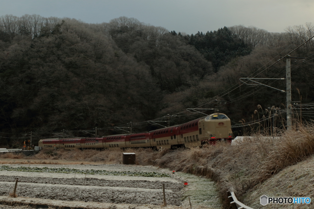 雪の日のサンライズ出雲