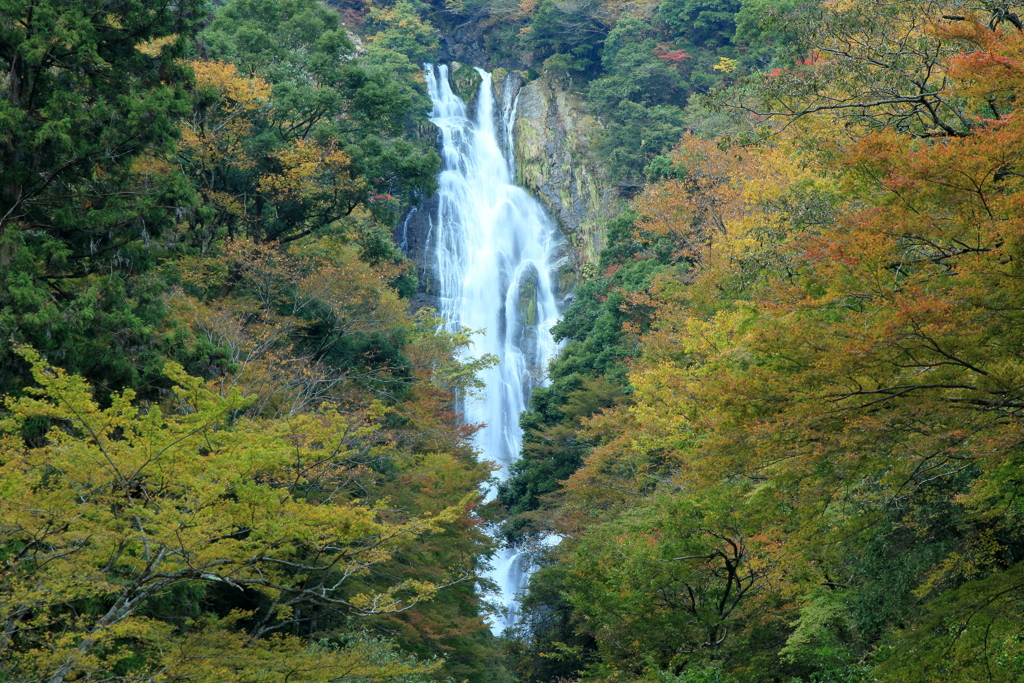 神庭の滝の秋景色