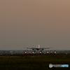 出雲空港の夕景