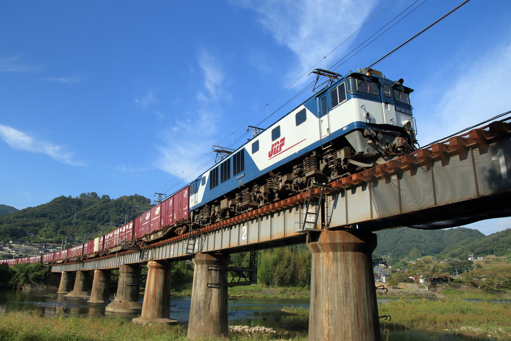 EF64　伯備線をゆく