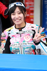 2018 MFJグランプリ ピットウォーク　岡崎静夏選手