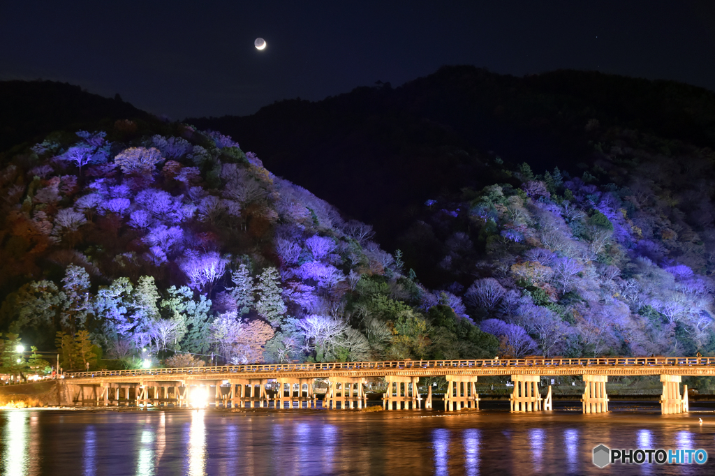 渡月橋ライトアップ