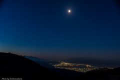 月夜の夜景