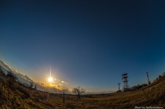 高ボッチの夕暮れ