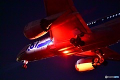 伊丹空港の夜 千里川