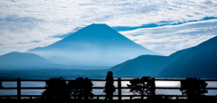 本栖湖からの富士山