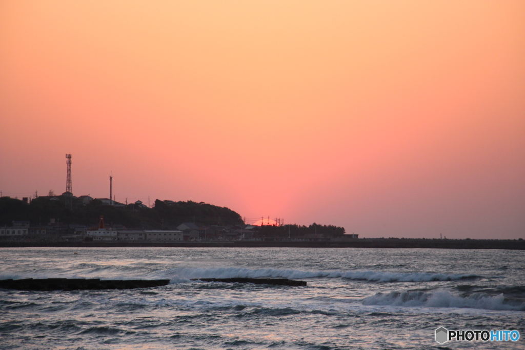 夕日