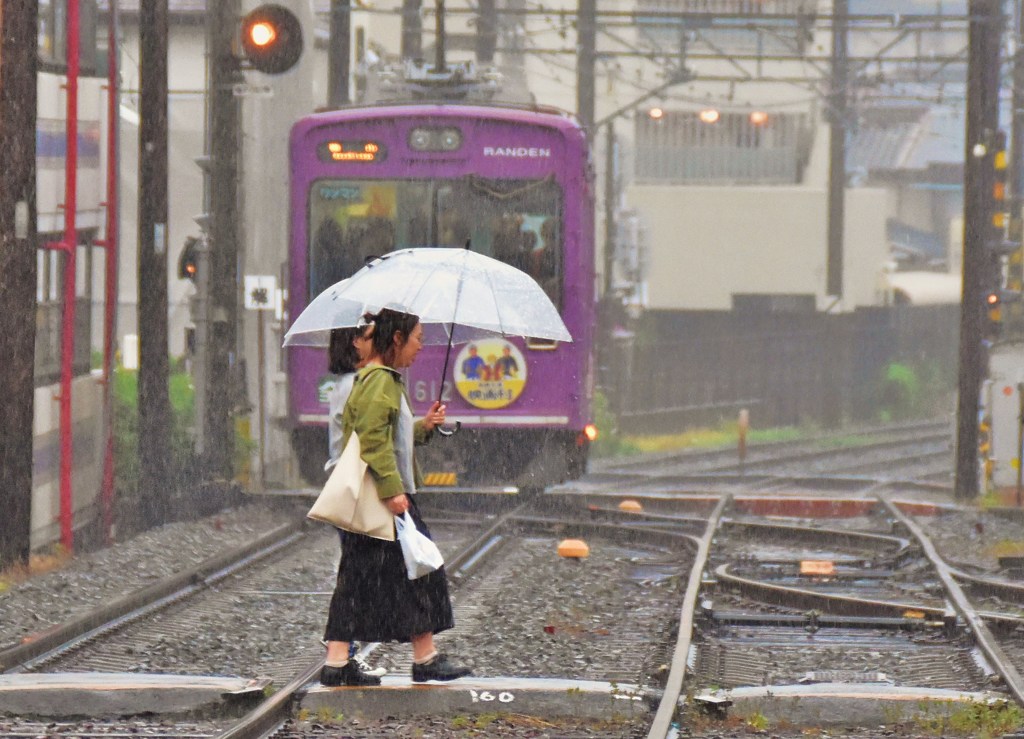 雨中