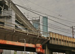高架とハルカス