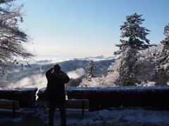 雪の高尾山