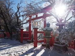 雪の高尾山