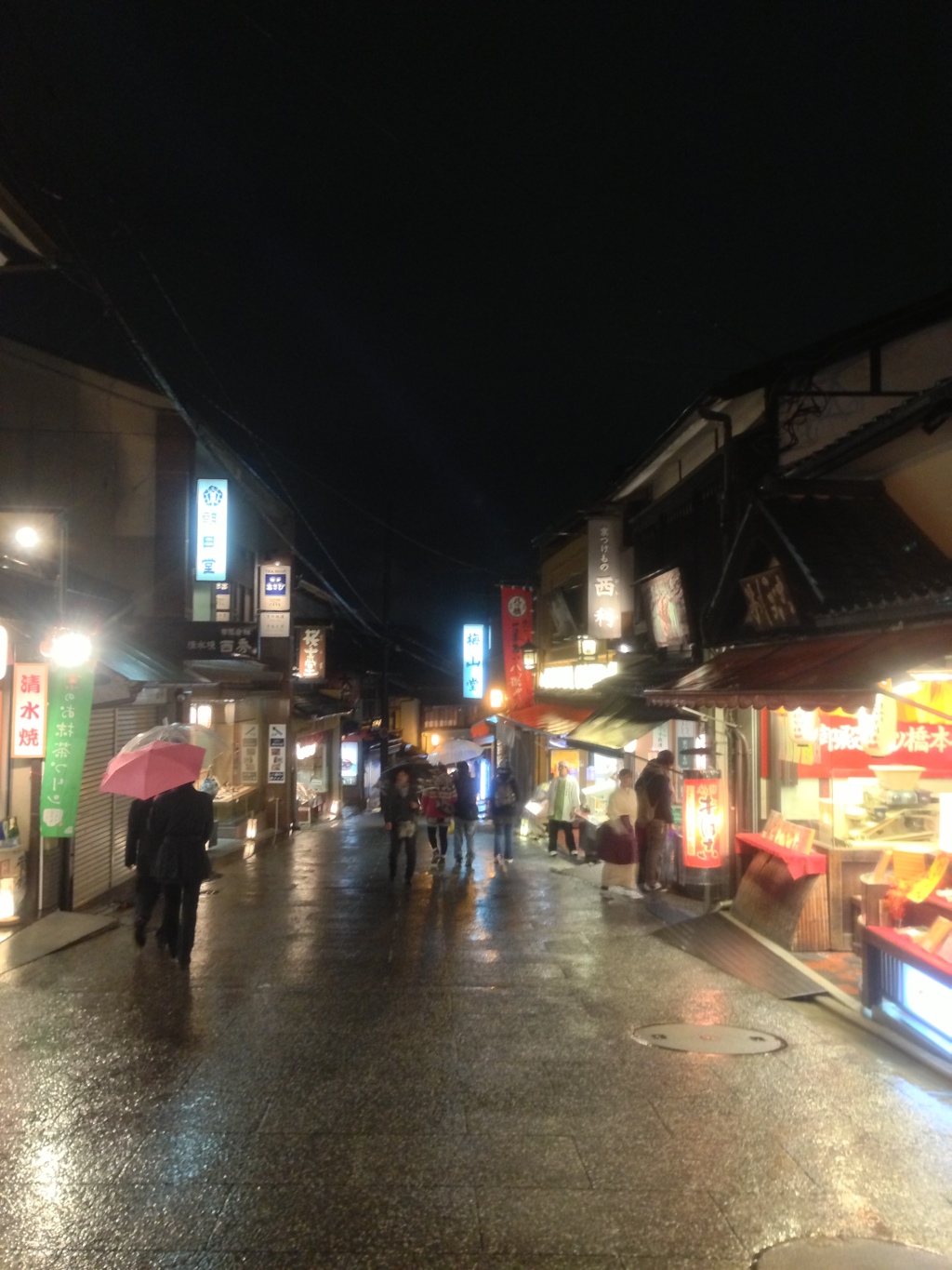 雨の降る清水寺