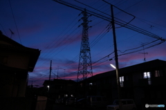 赤青の空