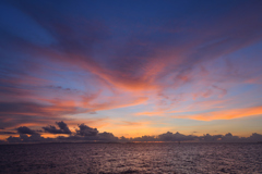 沖縄の夕暮れ