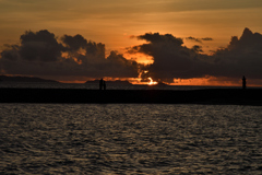 夕暮れ