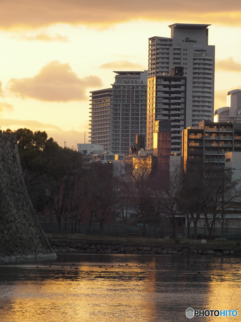 北外掘夕景。