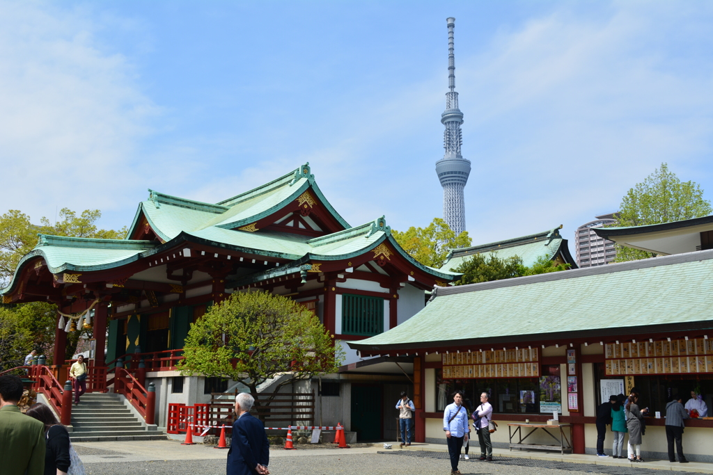 スカイツリーと亀戸天神社 By Yasud50 Id 写真共有サイト Photohito