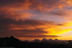 2014年「燕からの槍の夕景」