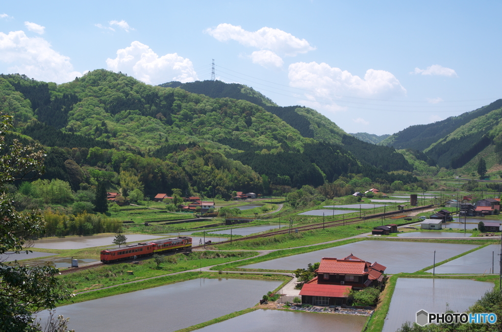 のどかな鉄道風景