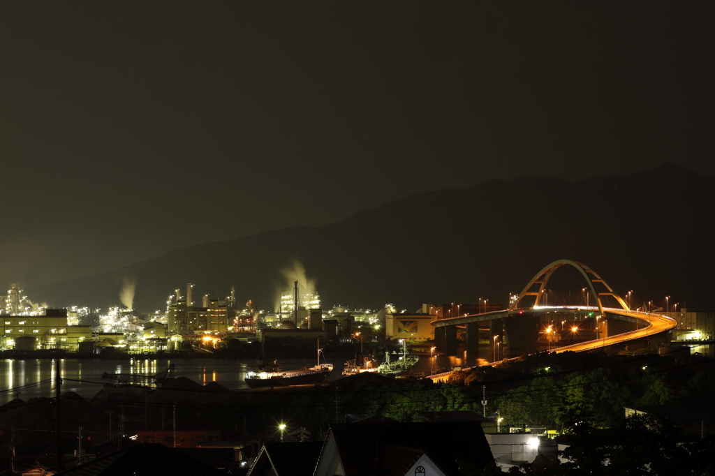 東ソーから周南大橋夜景