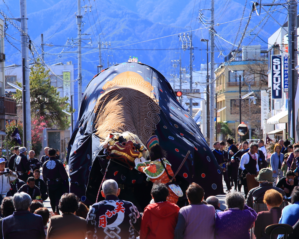 信州飯田お練り祭り東野大獅子”対峙＃2”