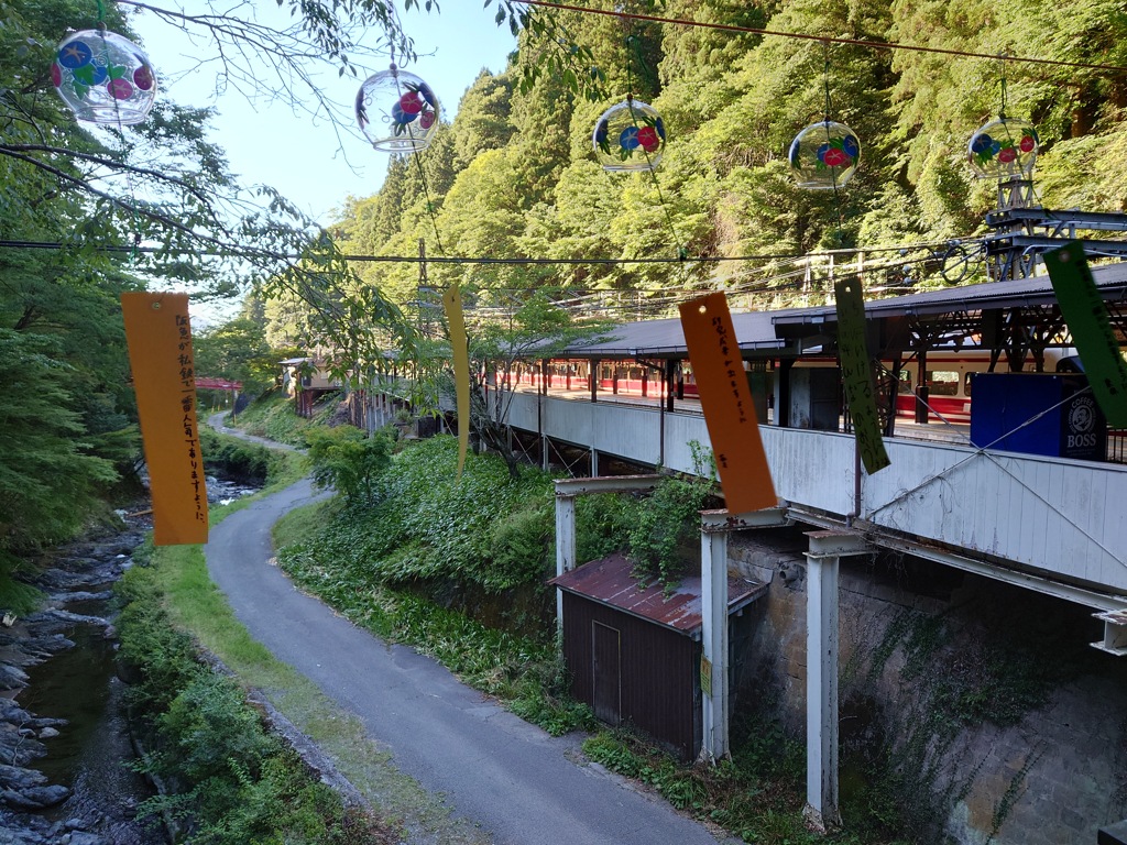 暑中見舞〜極楽橋駅