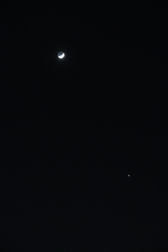 月と金星？