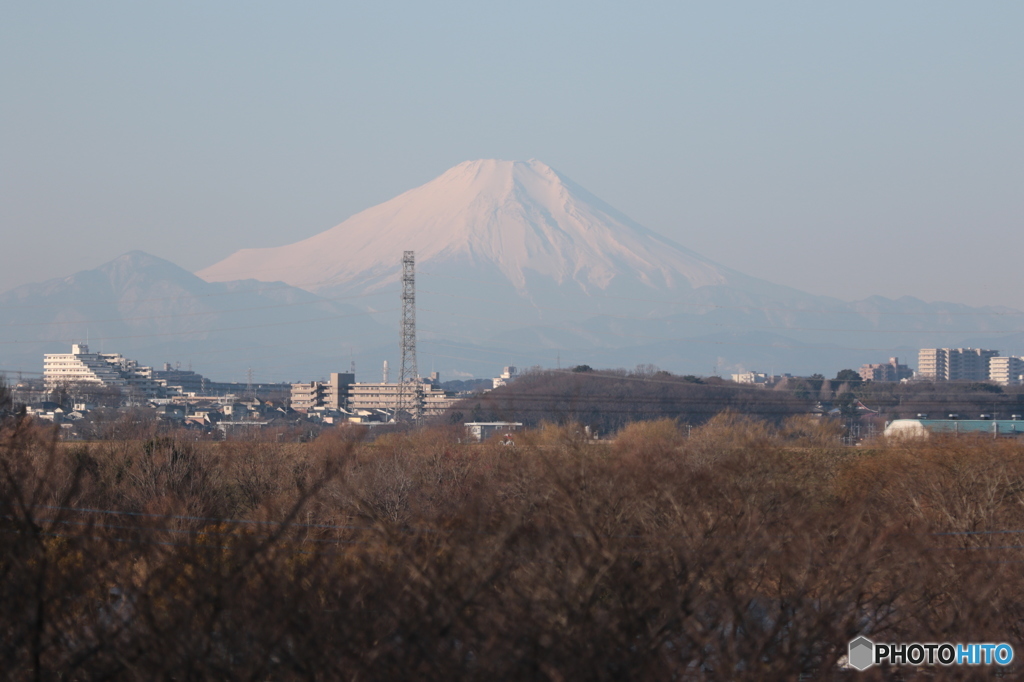 鉄柱と富士山」