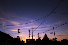 夕暮れ