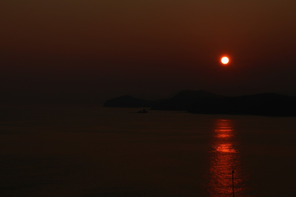 伊勢の夕暮れ