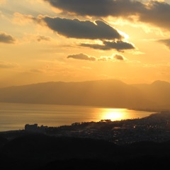 夕陽  まんまですね^ ^