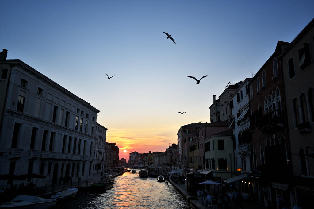 ベネチアの夕焼け
