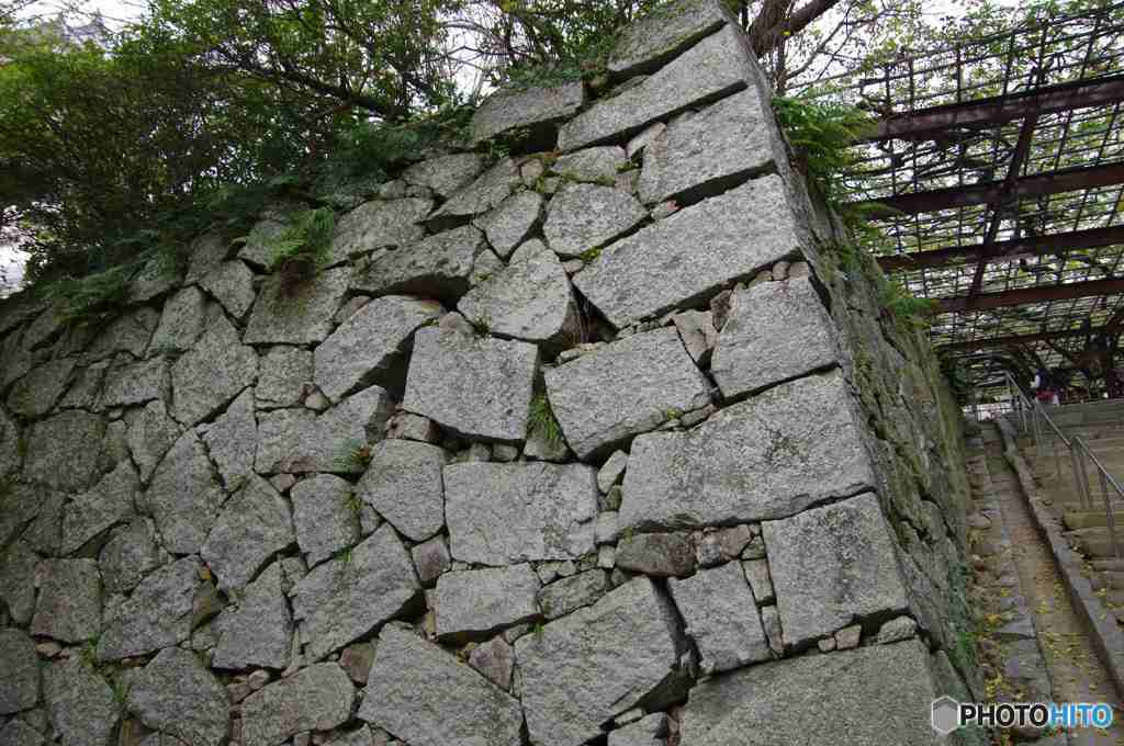 福岡　唐津城の石垣